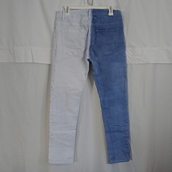 Split Color Jeans - Picture 2 of 2